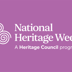 National Heritage Week English White on Pink)